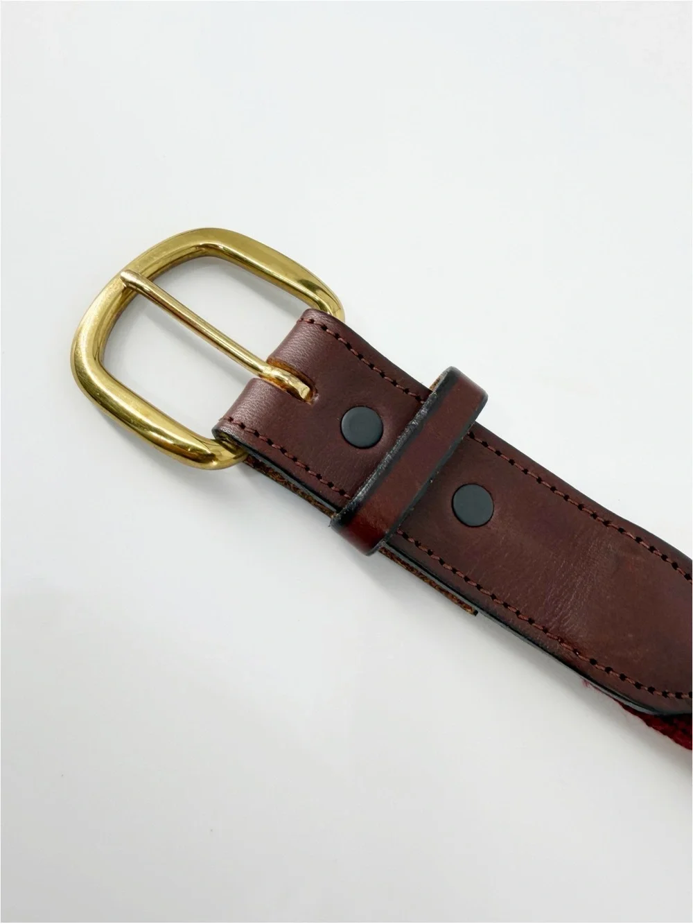 Needlepoint Leather‎ Golf Belt 